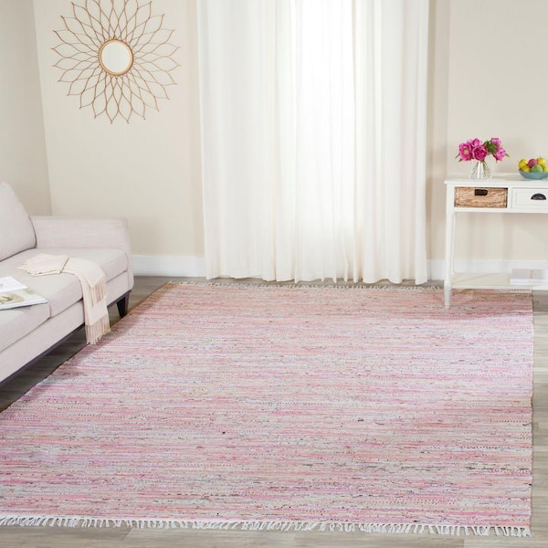 light pink rug