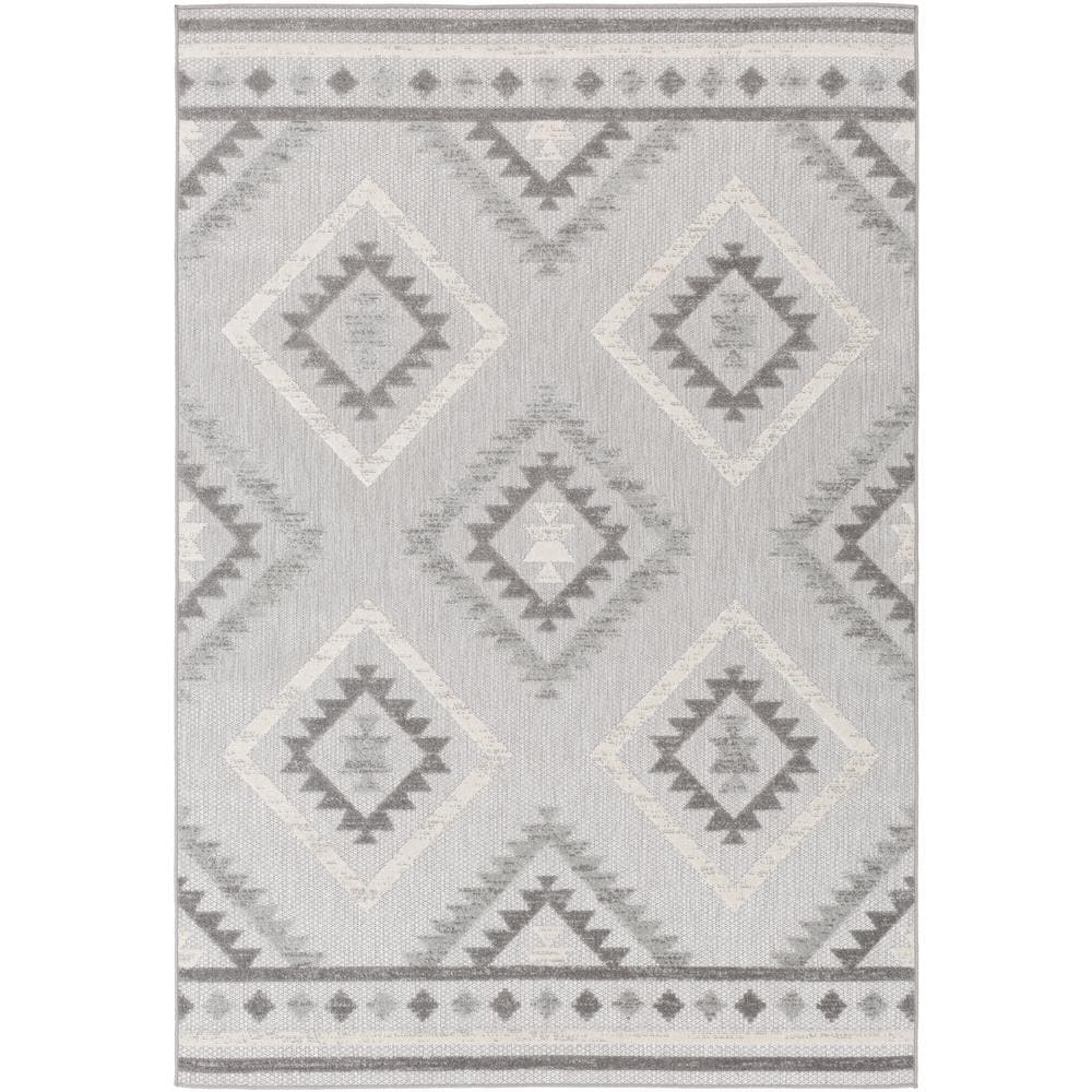Home Decorators Collection Ardmore Gray 8 ft. x 10 ft. Southwestern ...