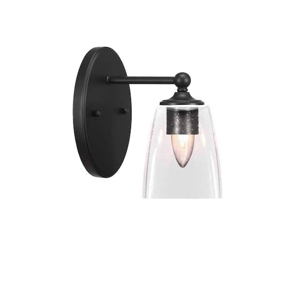Unbranded Royale 1-Light Matte Black Wall Sconce