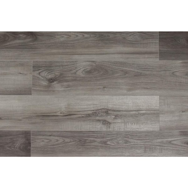 Montserrat Take Home Sample - Victorum Idyllic Smoke 20 MIL x 7 in. W x 60 in. L Click Lock Waterproof Vinyl Plank Flooring