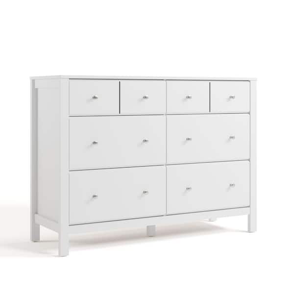 Storkcraft Horizon White 6-Drawer 47.88 in. Wide Dresser