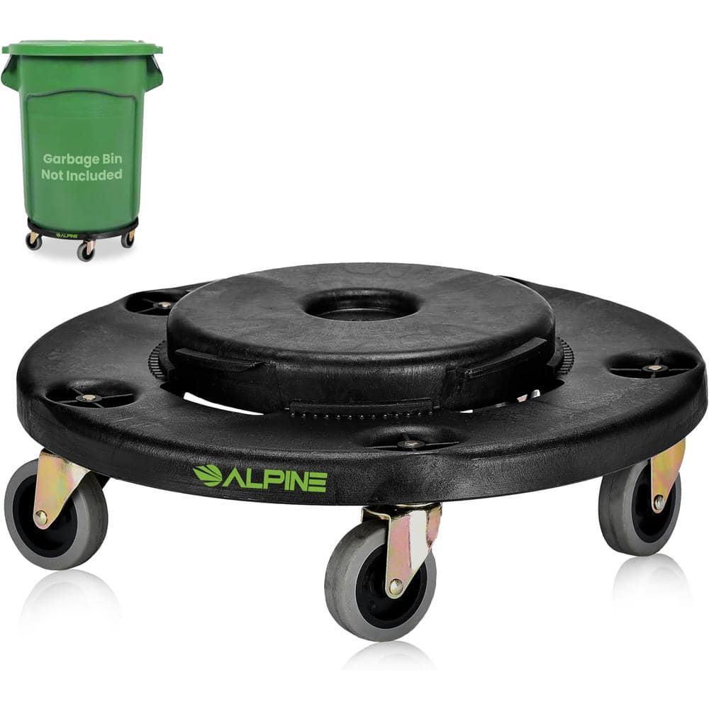 Universal Round Trash Can Dolly for 20 Gal. 32 Gal. 44 Gal. or 55 Gal. Tras