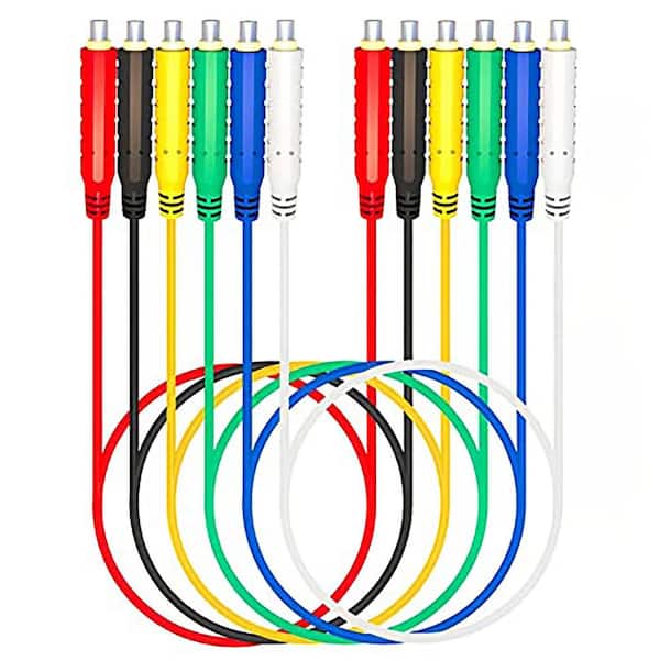 6-Piece Professional 20AWG Low Voltage Magnetic Test Leads Flexible Silicone Jumper Wires 30V AC/5A Sensors Switches