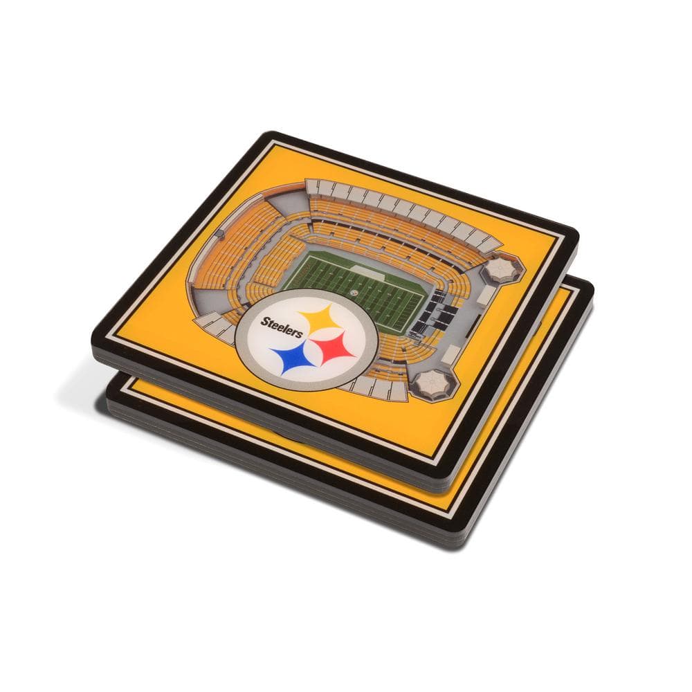 3D NFL Stadium Coaster Set - Pittsburgh Steelers
