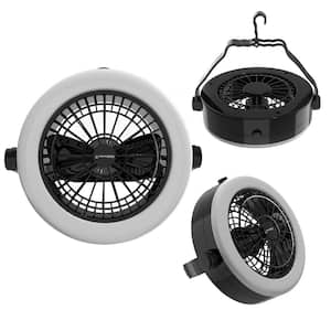 2-in-1 Portable LED Camping Lantern with Ceiling Fan