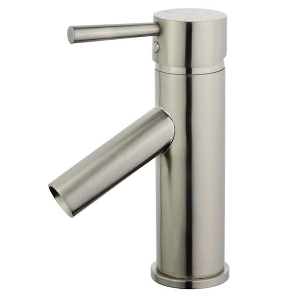Bellaterra Home Malaga Single Hole Single-Handle Bathroom Faucet in Brushed Nickel