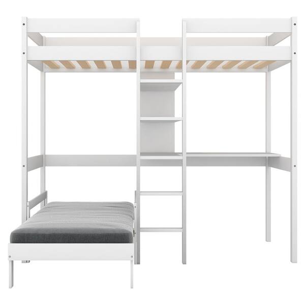 Harper Bright Designs Convertible, Twin Loft Bed Under 200