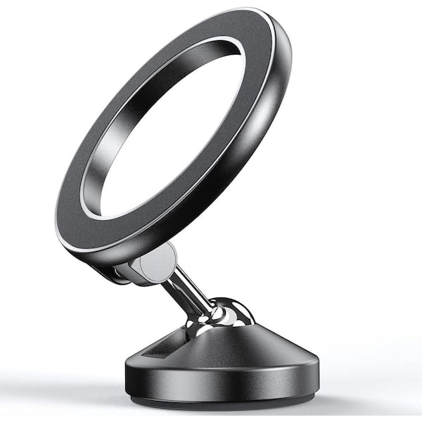 Magnetic Car Phone Holder for Car Dashboard Sticky, Car Phone Mount Folding 360° Rotation in Black