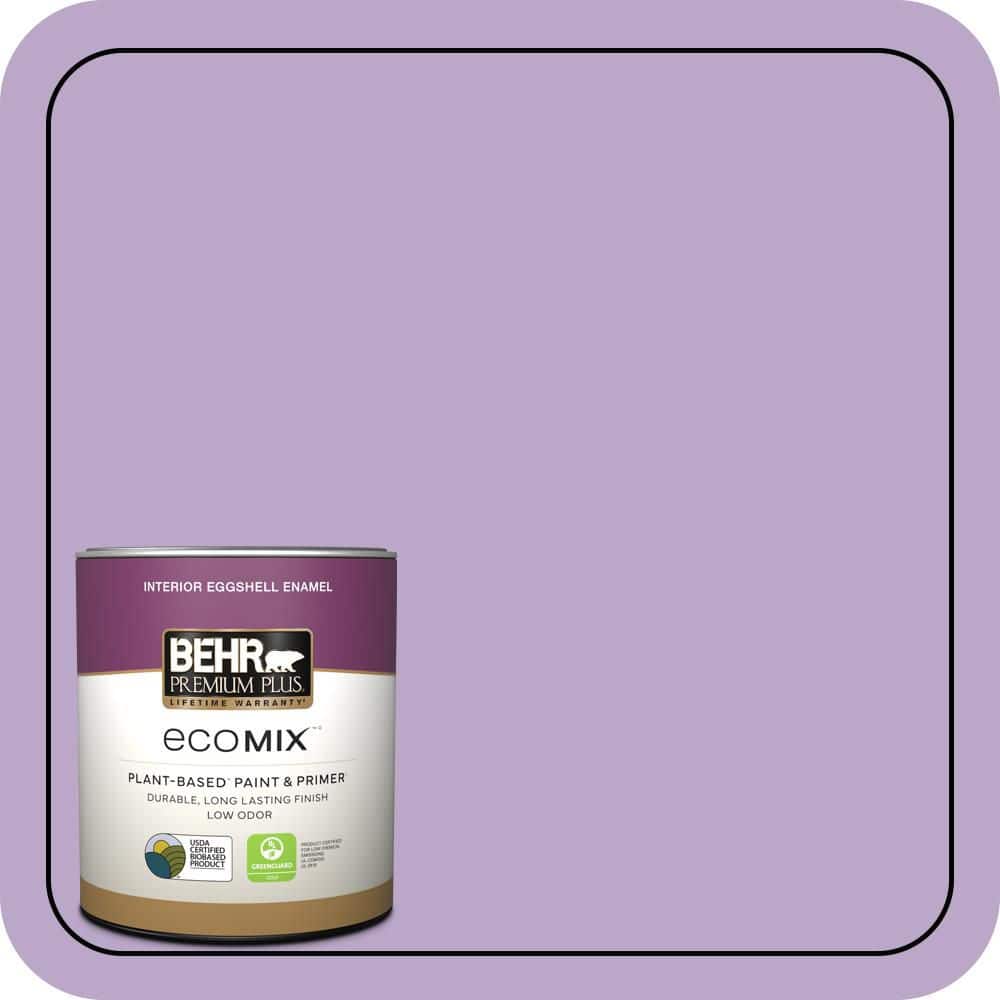 1 qt. #M570-4 Cyber Grape Eggshell Enamel EcoMix Plant-Based Interior Paint & Primer price history on PriceWatchPro