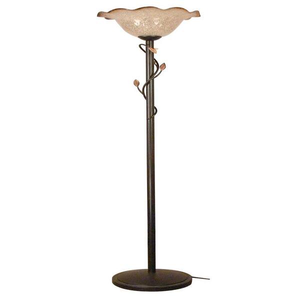 Bel Air Lighting 71.50 in. Rubbed Oil Bronze Torchiere Lamp