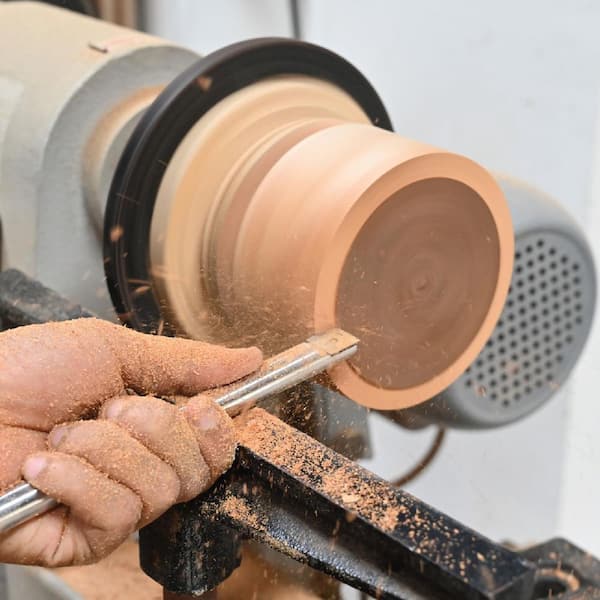 4PCS Carbide Lathe Tools with 10 in. Center Finder Compass, Wood Lathe Tools, Lathe Tools with Replaceable Blades