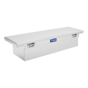 69 in. Silver Aluminum Low Profile Crossbed Truck Tool Box