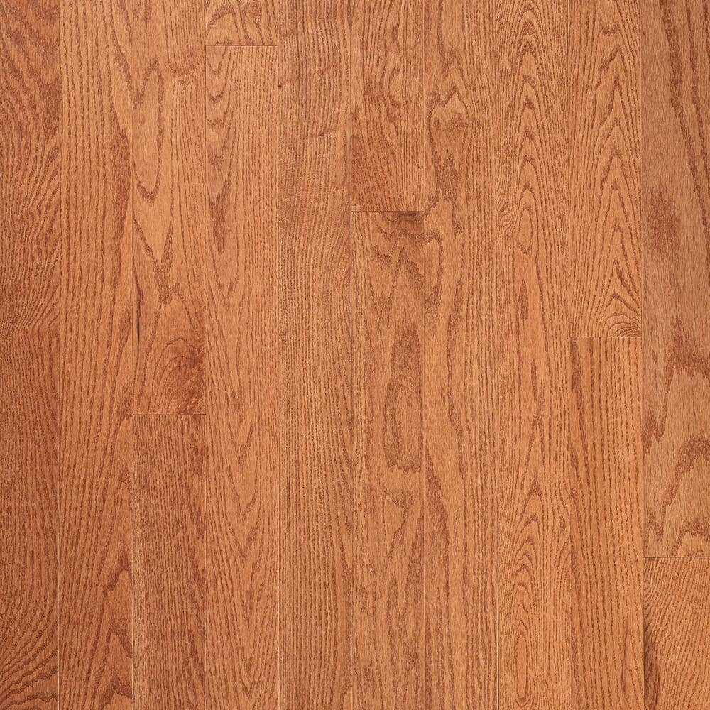 Plano Low Gloss Gunstock Oak 3/4 in. T x 4 in. W Smooth Solid Hardwood Flooring (18.5 sq.ft./ctn), 5 Cartons Total