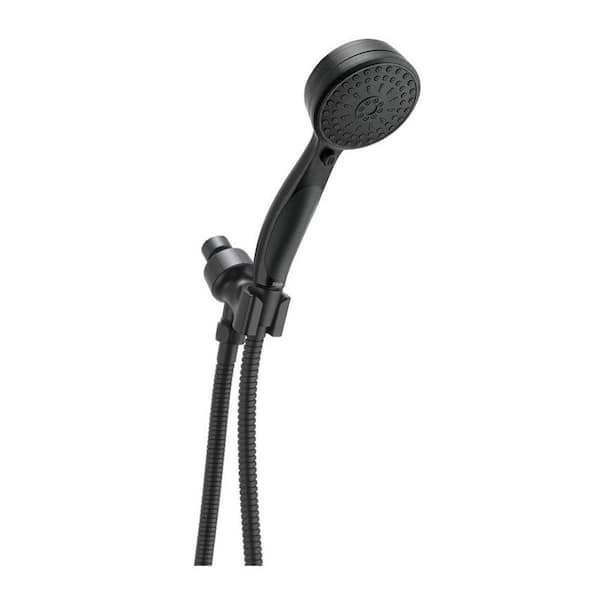 Delta ActivTouch 9-Spray Patterns 1.75 GPM 3.75 in. Wall Mount Handheld Shower Head in Matte Black