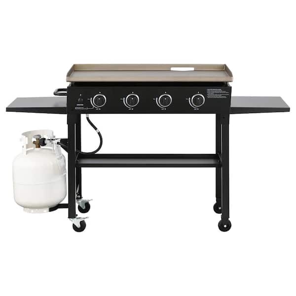 4 Burner Liquid Propane Flat Top Griddle