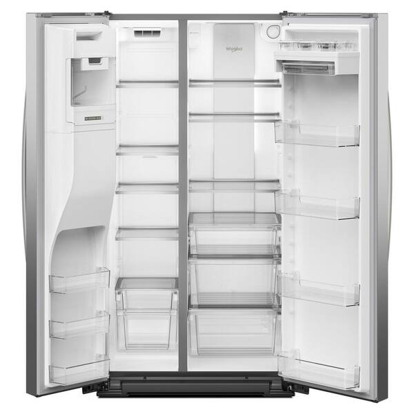 Whirlpool Side x Side Fridge (WRSC6536RZ) - Fingerprint Resistant Stainless Steel Whirlpool Side x Side Fridge (WRSC6536RZ) - Fingerprint Resistant Stainless Steel