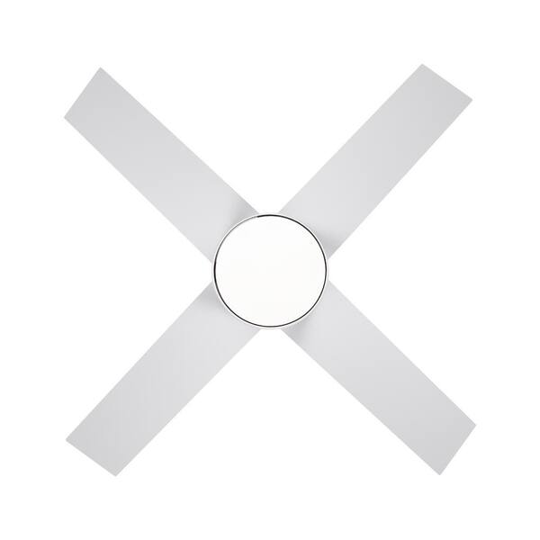 Jushua 44 in.Indoor White Intergrated Dimmable LED Ceiling Fan