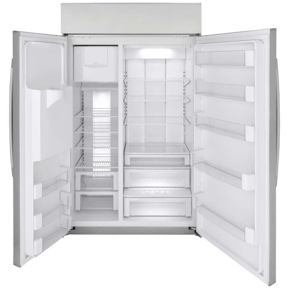 48" Stainless Steel Smart Side-by-Side Refrigerator with Ice Maker