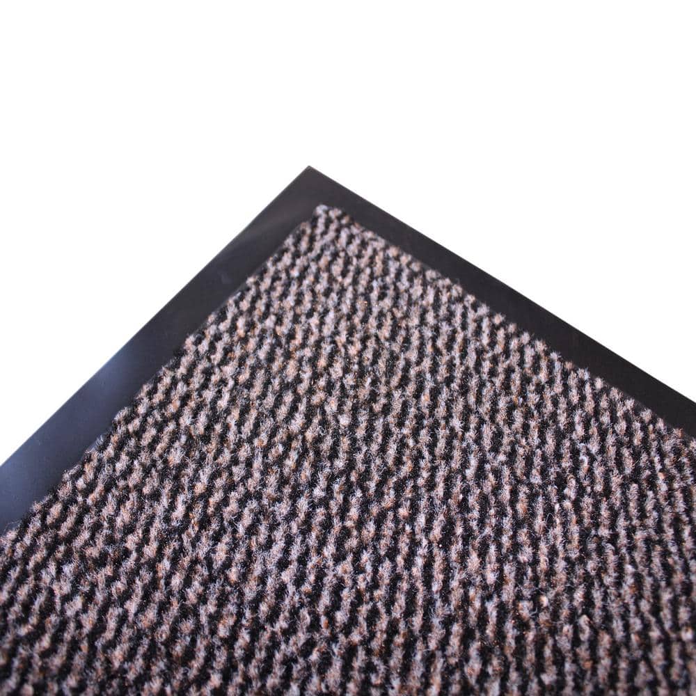 Crush-Resistant Brown Polypropylene Outdoor Mat 24" x 36"