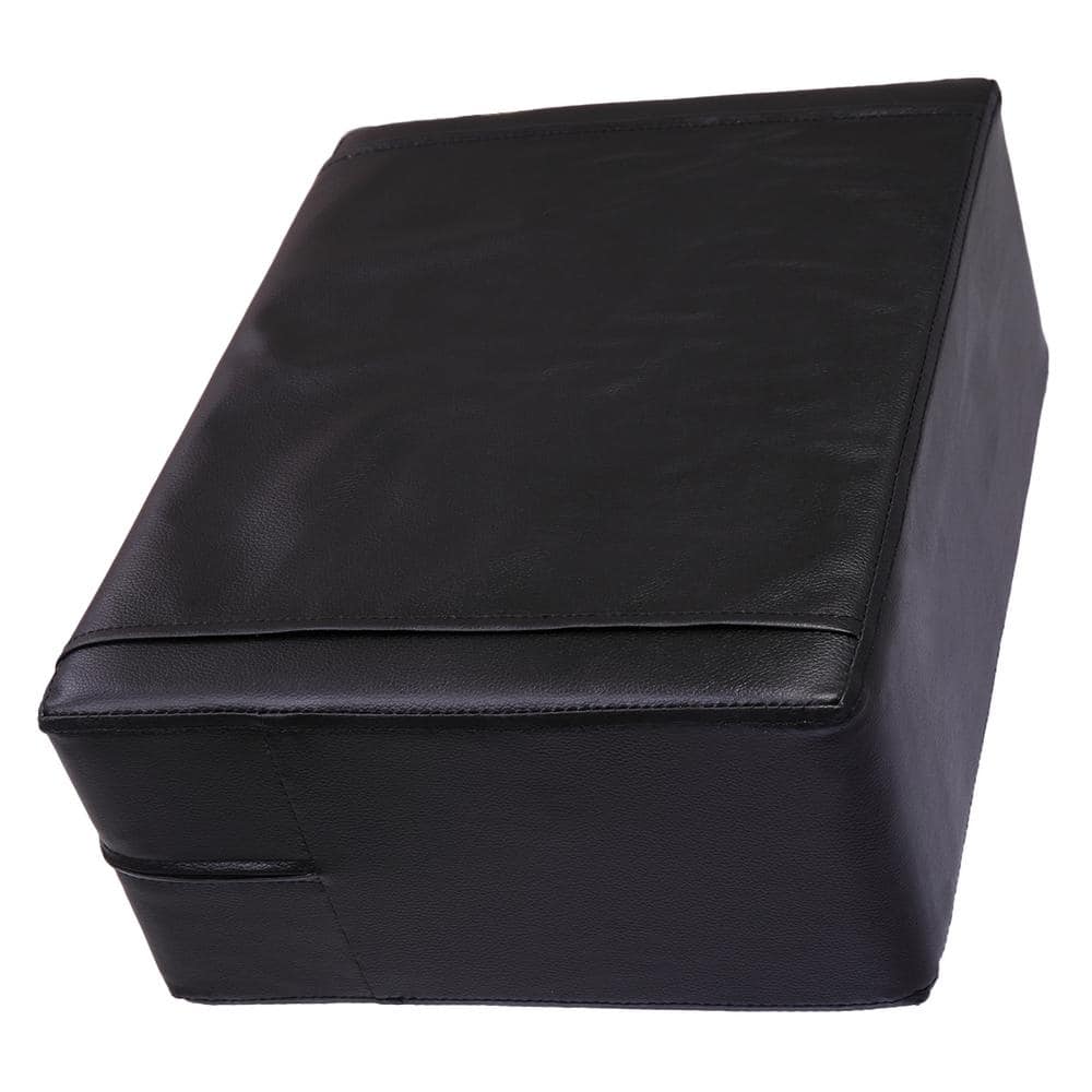Black PVC Leather Child Salon Booster Seat Cushion with Metal Frame