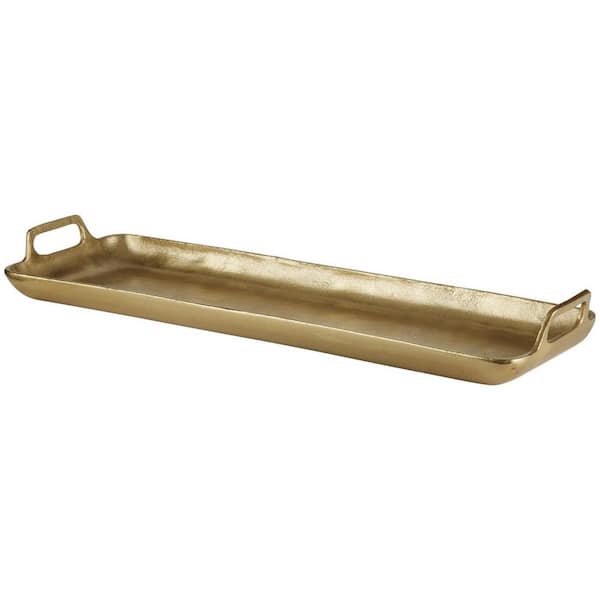 Benjara Gold Decorative Tray