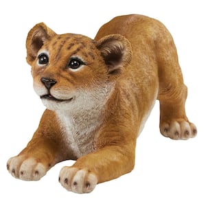 8 in. H Lion Cub of the Sahara Tibesti Animal Statue