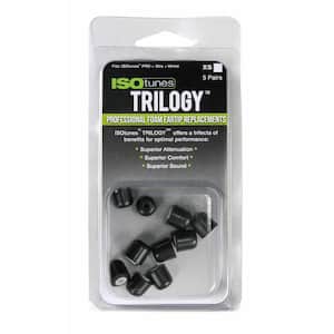 TRILOGY Extra Small Foam Replacement Hearing Protection Eartips for ISOtunes FREE, PRO, XTRA & WIRED models, 5 Pair Pack