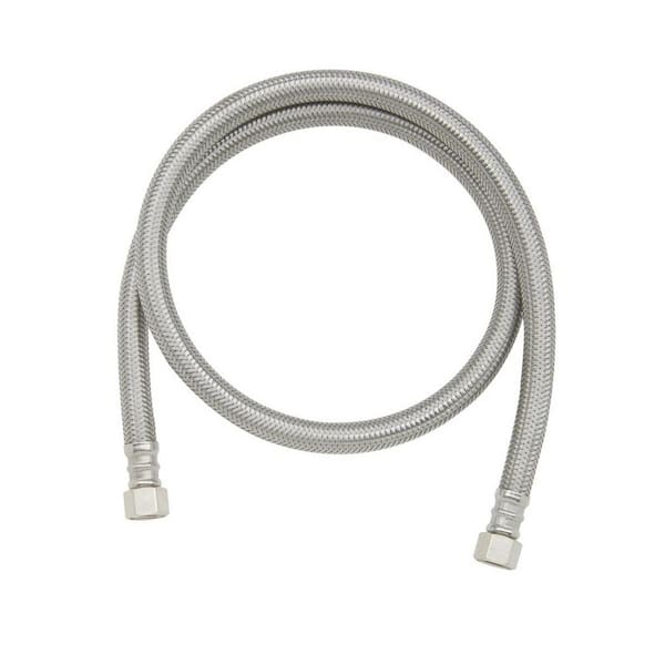 36 Inch Stainless Steel Braided Tubing 3/8 Compression x 1/4 Fe Flare