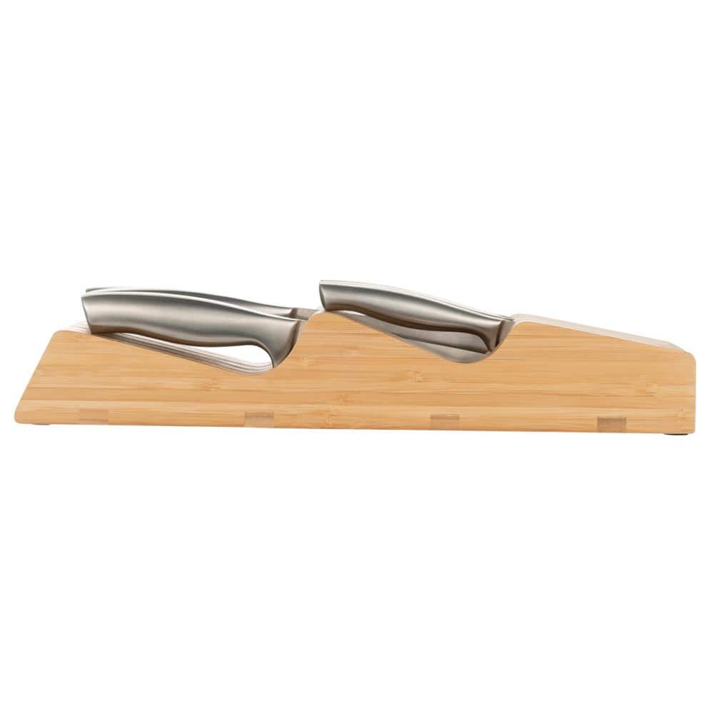 Ozeri 8-Piece Stainless Steel Knife Set, with Japanese Stainless Steel Slotted Blades