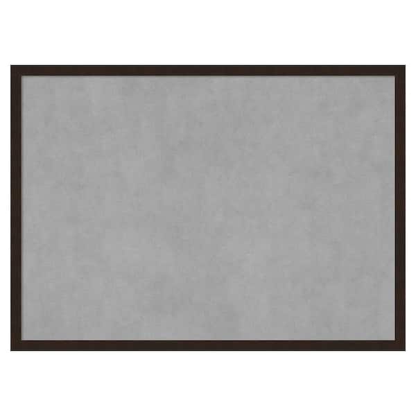 Amanti Art Carlisle Espresso Narrow 29 in. x 21 in. Magnetic Board, Memo Board