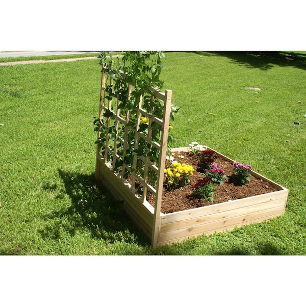  BIRASIL Outdoor Wood Raised Garden Bed, Elevated