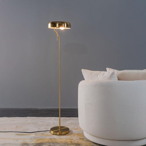 Miscool Avex 55 in. Gold Modern 1-Light Pull Chain Standard Floor