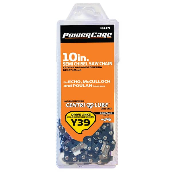 Powercare 10 in. Y39 Semi Chisel Chainsaw Chain