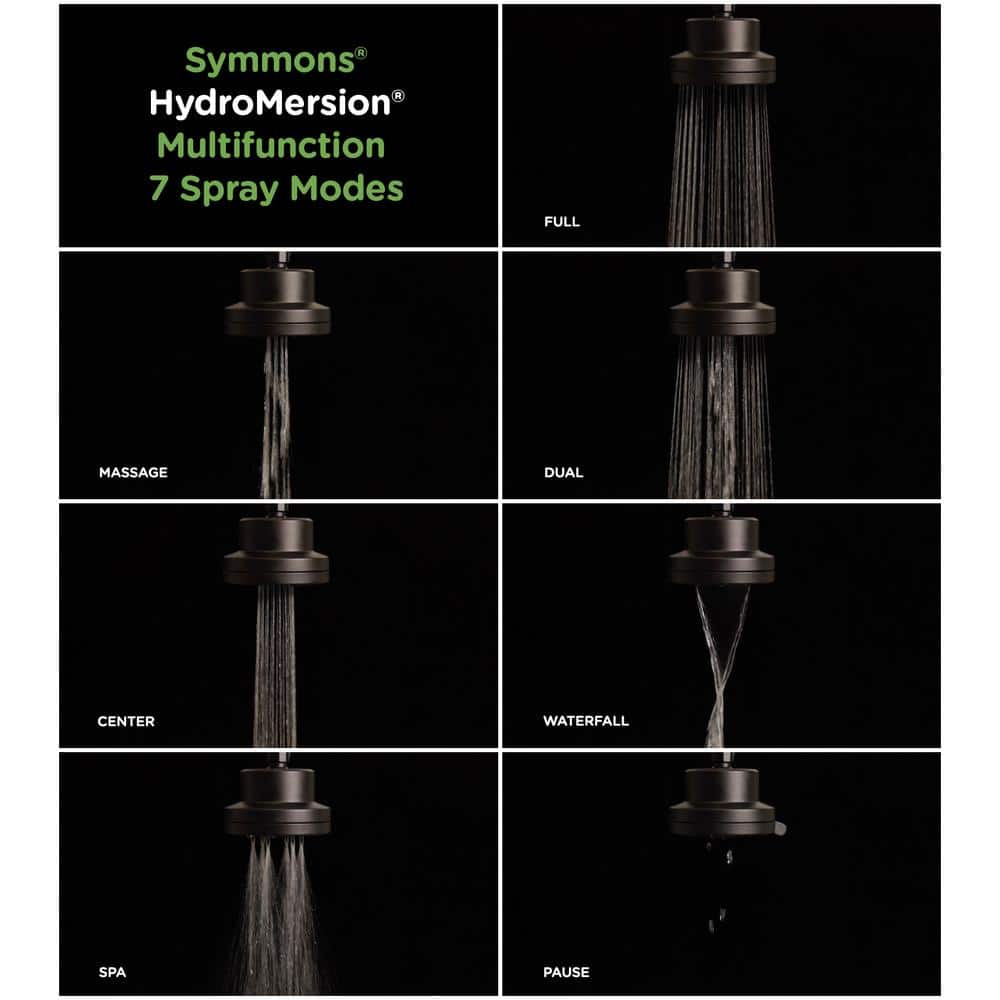Polished Chrome Adjustable Multi-head Shower System with Handheld Sprayer