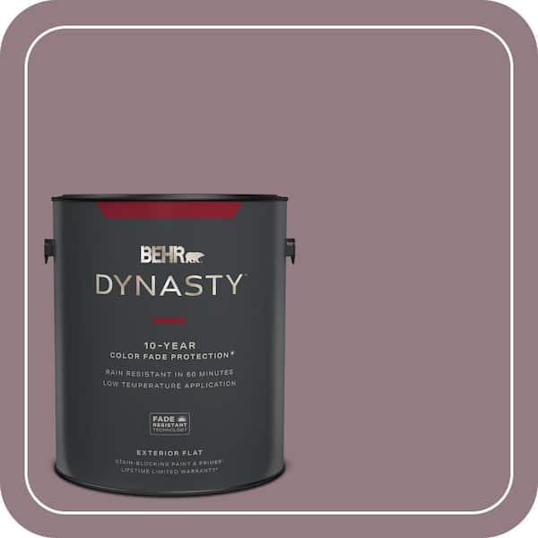 BEHR DYNASTY 1 gal. #100F-5 Gypsy Magic Flat Exterior Stain-Blocking Paint & Primer