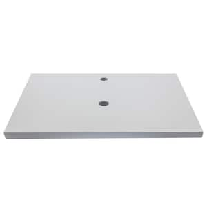 31 in. W x 22 in. D Terrazzo Vanity Top in Light Gray