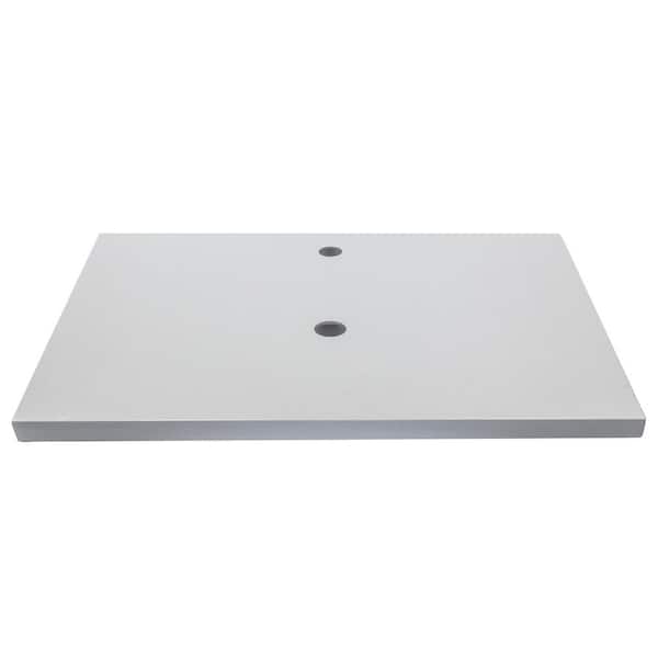 Eden Bath 31 in. W x 22 in. D Terrazzo Vanity Top in Light Gray