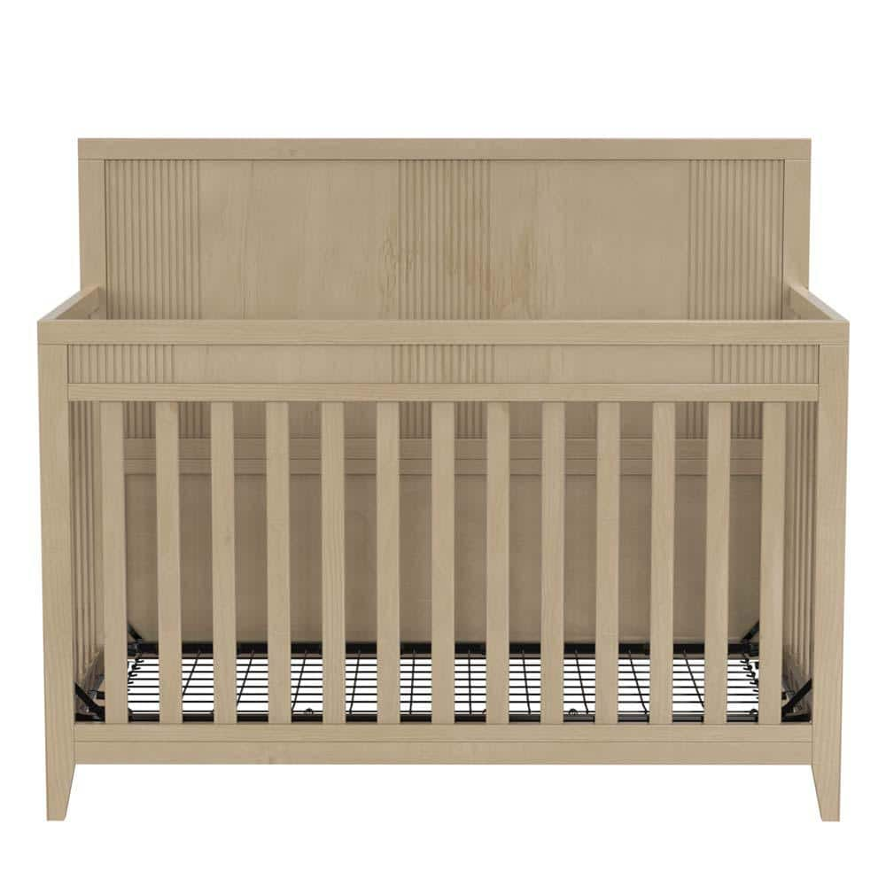 Wood and best sale white crib