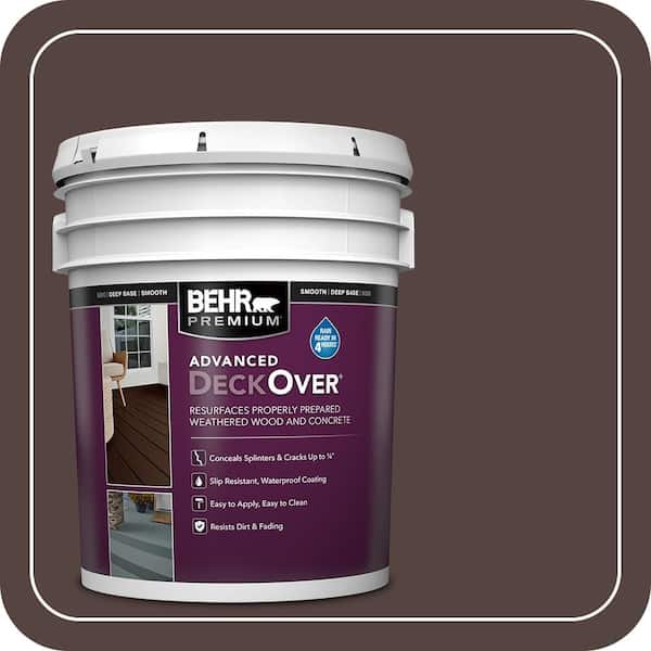 5 gal. #PFC-25 Dark Walnut Smooth Solid Color Exterior Wood and Concrete Coating