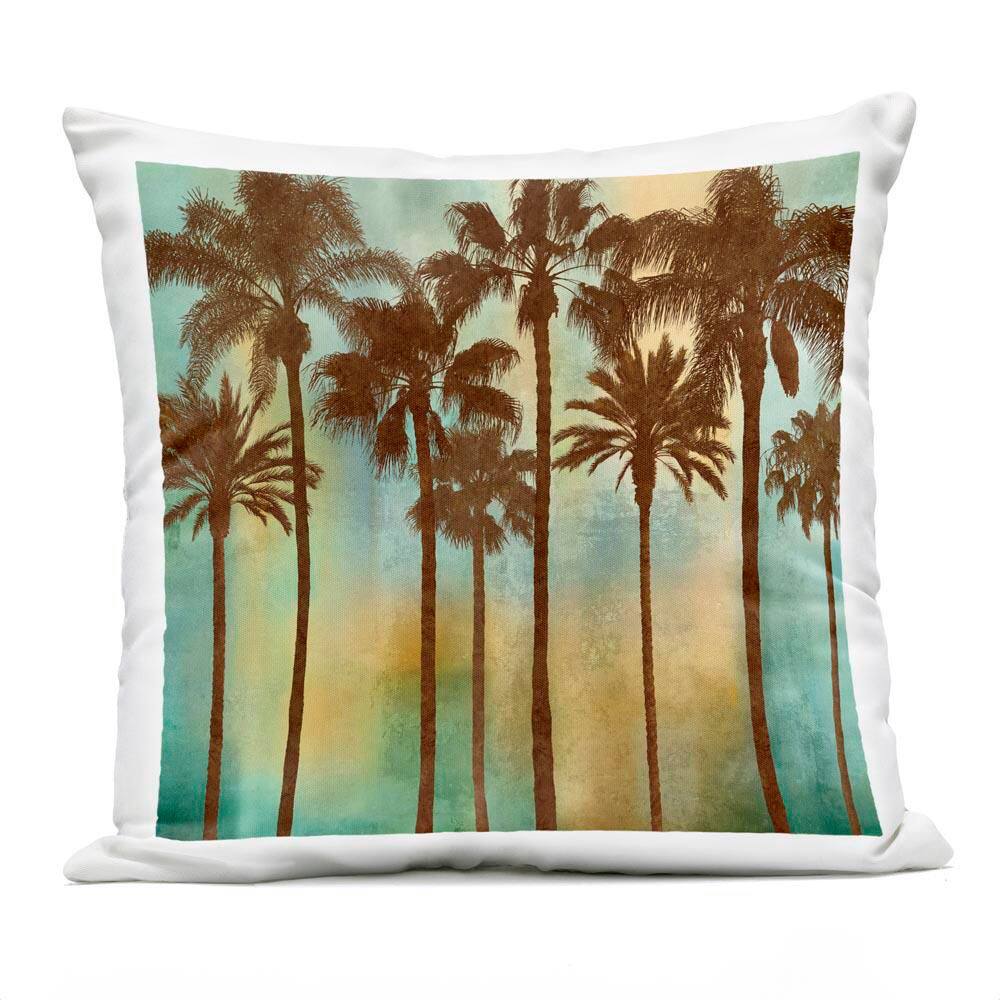 Looming Palms on Gradient Brown Square Outdoor Throw Pillow price history on PriceWatchPro
