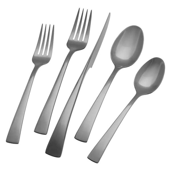 Bellas’s era Slate 20-Piece 18/10 Stainless Steel Flatware Set