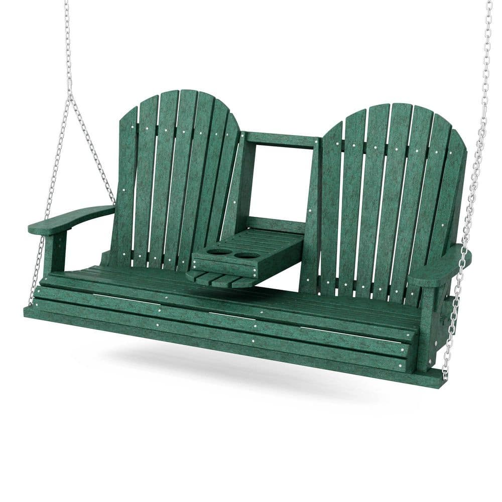 Heritage 2-Person Turf Green HDPE Plastic Porch Swing with Console price history on PriceWatchPro