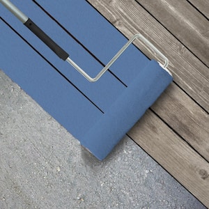 1 gal. #HDC-MD-02 Lapis Lazuli Textured Low-Lustre Enamel Interior/Exterior Porch and Patio Anti-Slip Floor Paint