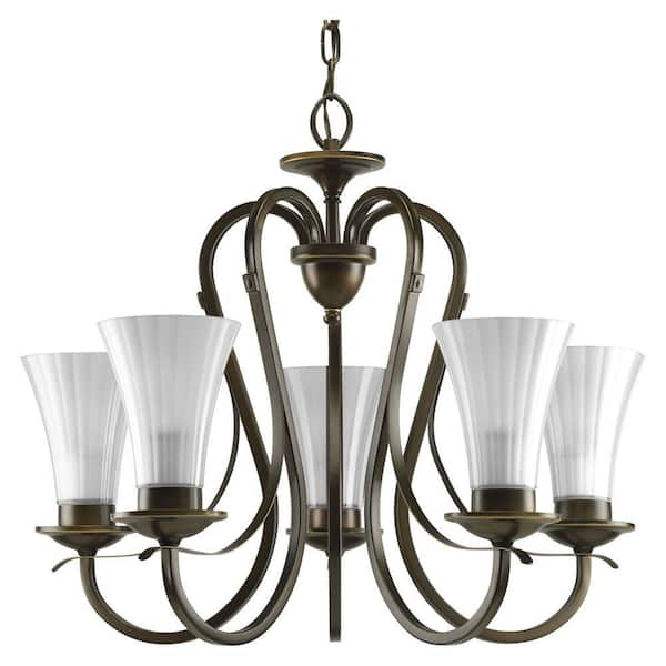 Progress Lighting Melody Collection Oil Rubbed Bronze 5-light Chandelier-DISCONTINUED