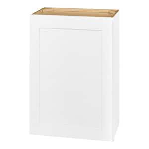 Avondale 21 in. W x 12 in. D x 30 in. H Ready to Assemble Plywood Shaker Wall Kitchen Cabinet in Alpine White