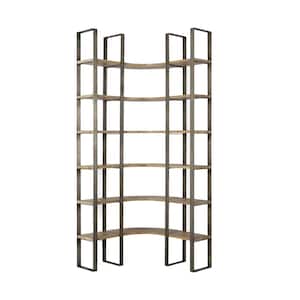 Mariana Silver 6 Tiers Metal Shelving Unit (37 in. x 90 in. x 37 in.)