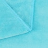 JML 40 in. x 80 in. Aqua White Microfiber Bath Sheet (Set of 2) Bath-Sheet4080-Aquamarine  - The Home Depot