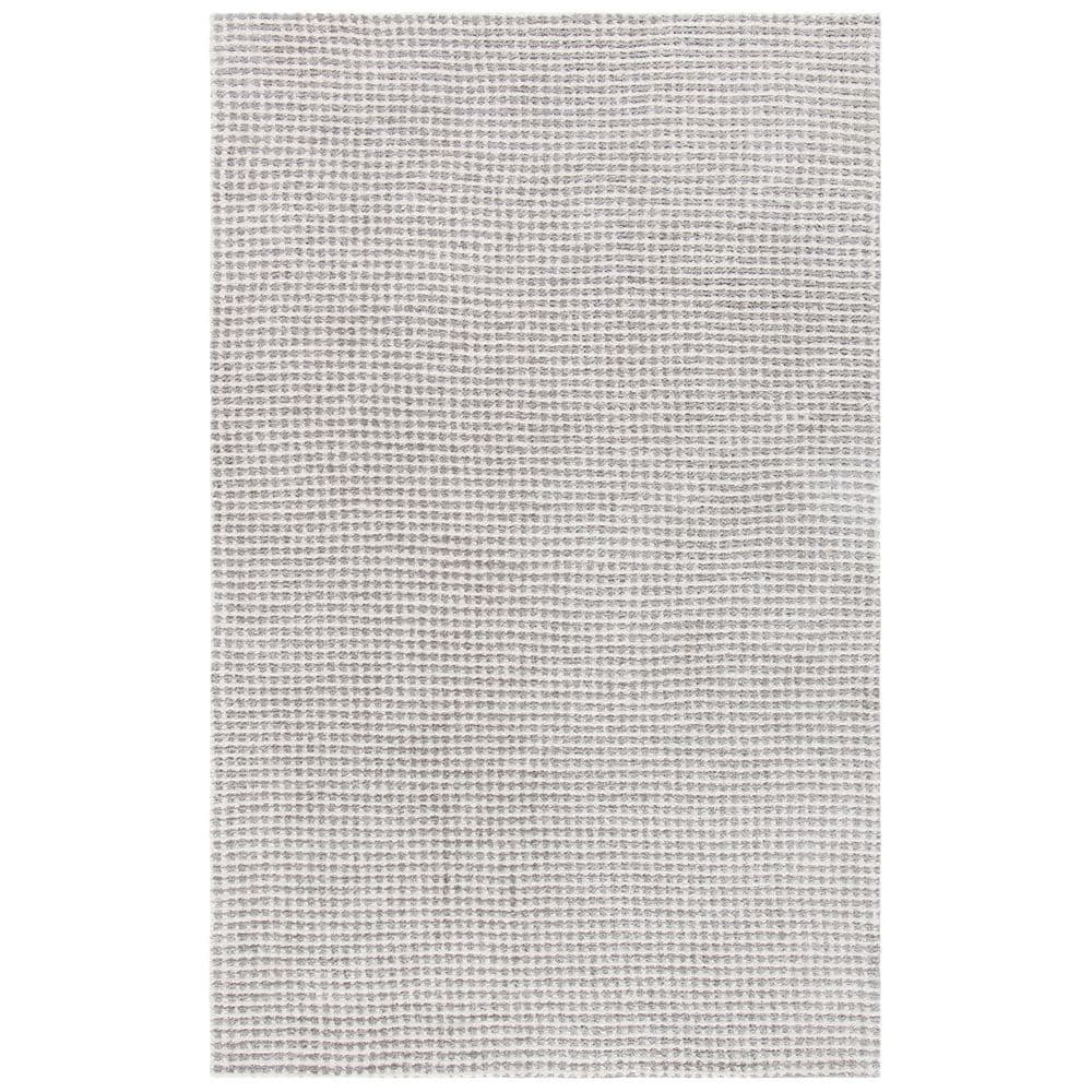 Soho 5 ft. x 8 ft. Silver Solid Crosstitch Area Rug price history on PriceWatchPro