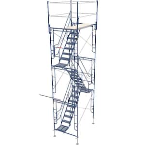 Saferstack 5 ft. x 7.2 ft. x 24.7 ft. High 3-Story Scaffolding Stair Tower