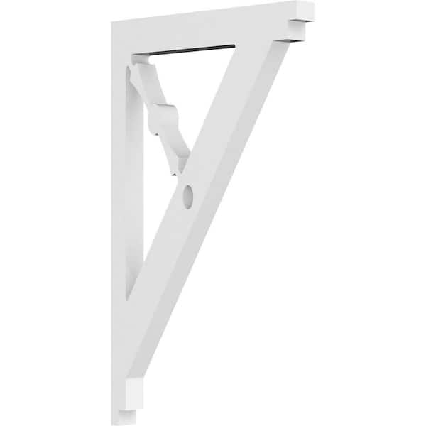Ekena Millwork 5/8 in. W X 10 in. H X 6 in. D PVC Artisan Bracket